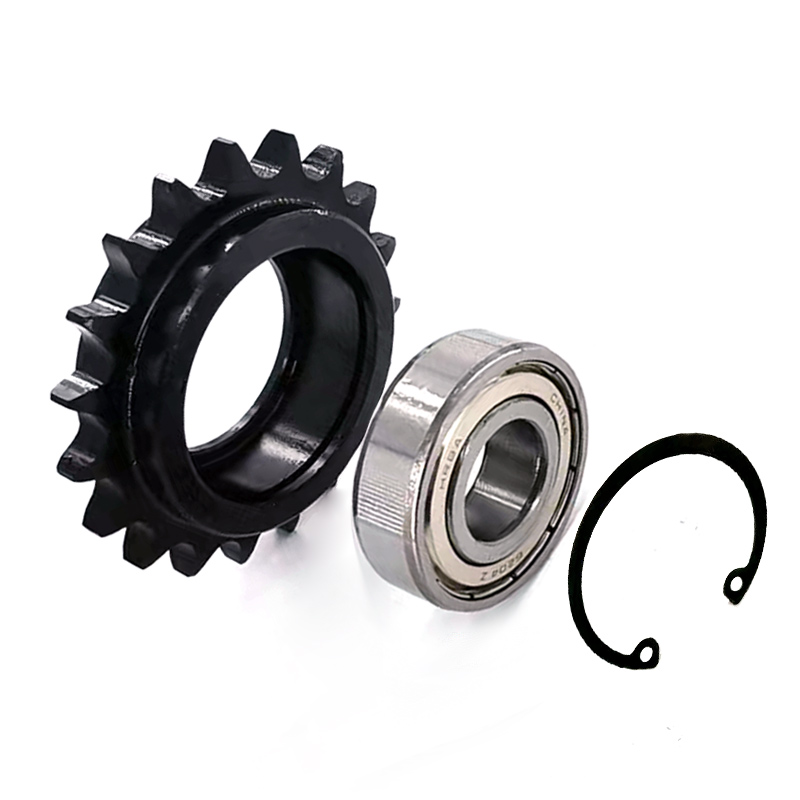 ♔45钢发黑4/5/6分08B10A12A惰轮链条涨紧链轮带轴承12/13/14/15/