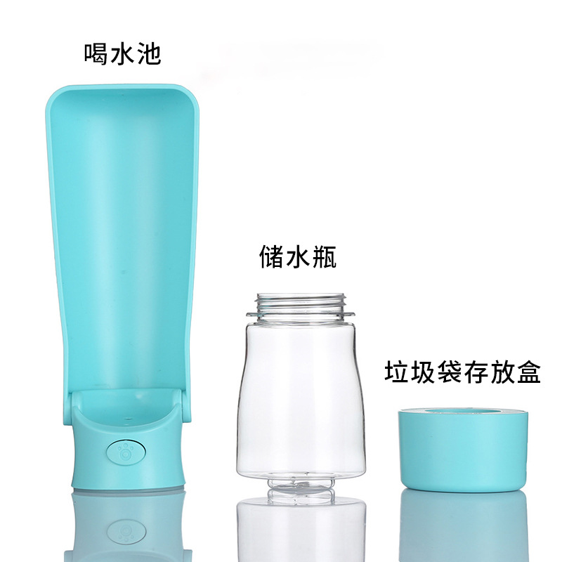 Portátil para perros al aire libre bañera para artículos de mascota para pasear perros taza de agua para beber plegable para almacenar simple hervidor de agua