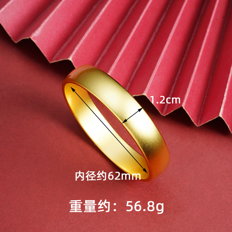 Nuevos productos vietnamitas pulseras de oro de arena retro pulseras de neumáticos damas de alta calidad no se desvanecen joyas al por mayor