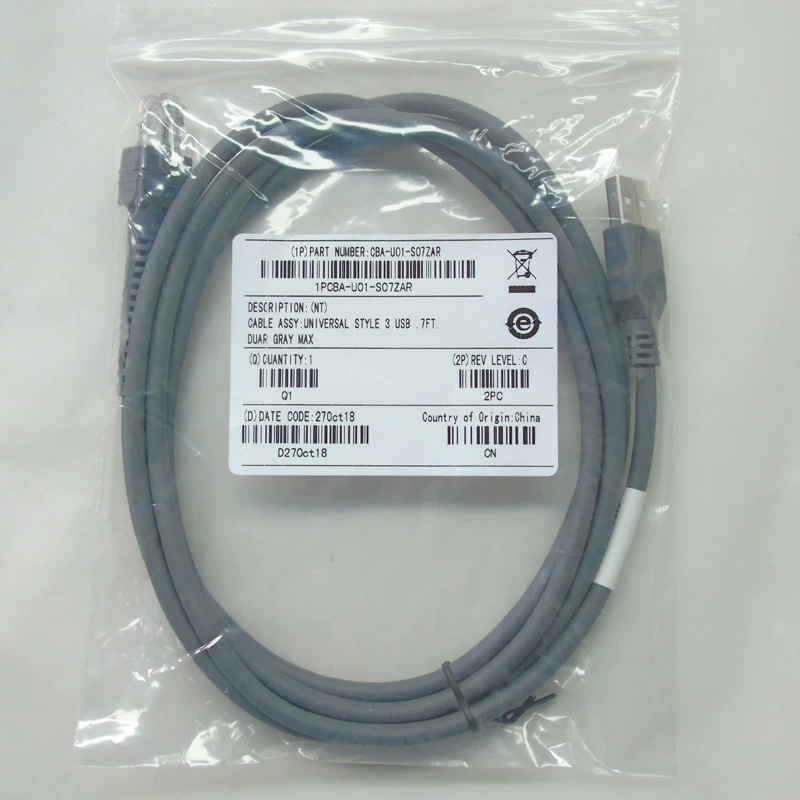 Подходит для Symbol LS2208 DS4208 9208 1203 сканера соединение кабель данных USB 3 метра