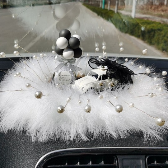 Decoración de coche de pareja, decoración de coche, suministros de coche creativos, consola central de Daquan, resina simple