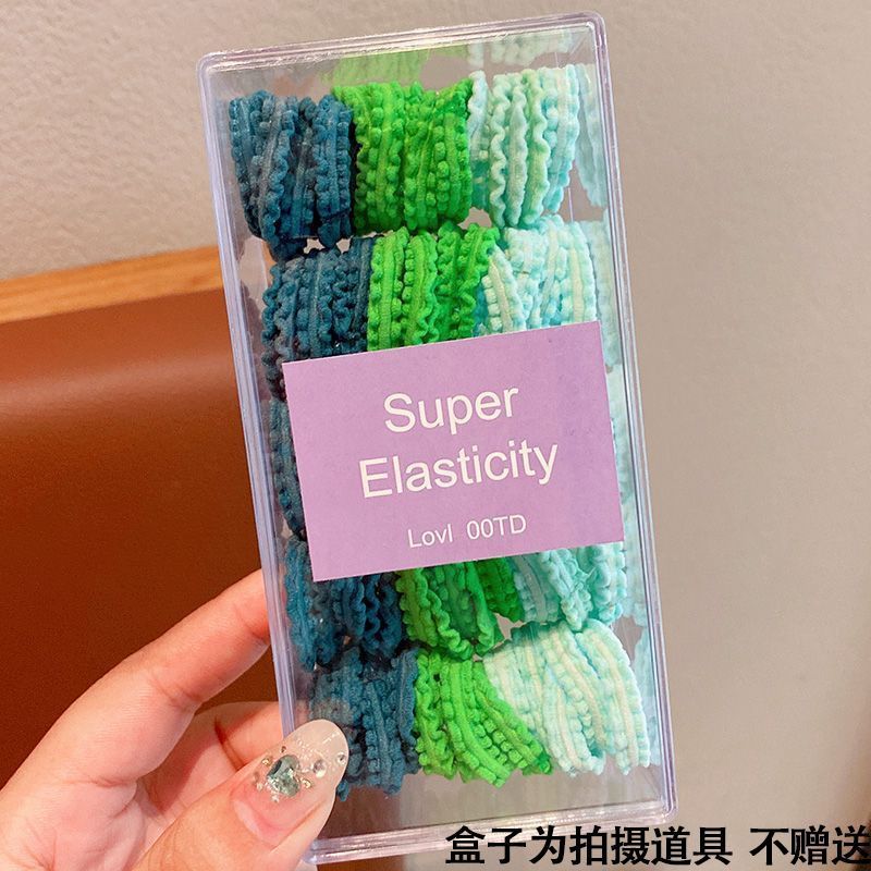 Correas para el cabello de los niños accesorios para el cabello de princesa de alto valor para las niñas pequeñas atar la cuerda para el cabello sin dañar la banda de goma del cabello nueva cuerda para la cabeza de color caramelo