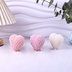 国境を越えたバレンタインデー薔薇愛香薫ろうそくシリコン金型diyハート型薔薇手作りろうそく振り子金型
