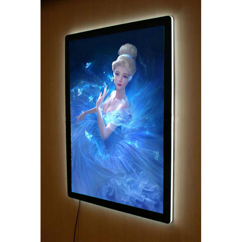 超薄磁吸亚克力灯箱 高端海报磁吸灯箱led亚克力灯箱 厂家直销