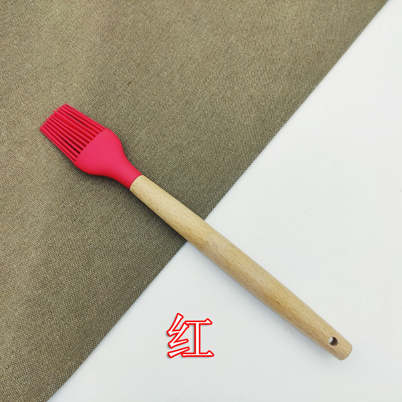 cepillo de silicona cepillo de madera cepillo de horneado cepillo de barbacoa cepillo de cocina cepillo de cocina frito asado escoba de aceite