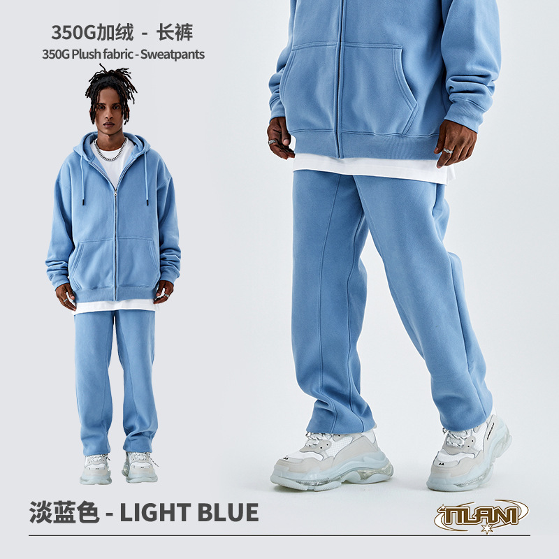 TILANI suéter de los hombres transfronteriza traje deportivo casual moda suéter de color sólido de los hombres y las mujeres simple cremallera Sudadera con capucha