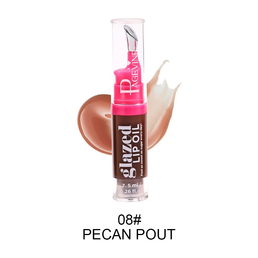 Cross-border PAGE VINE ALUMINIUM ICE TOLOR LABIAL Gloss de alto brillo e hidratación profunda y suave