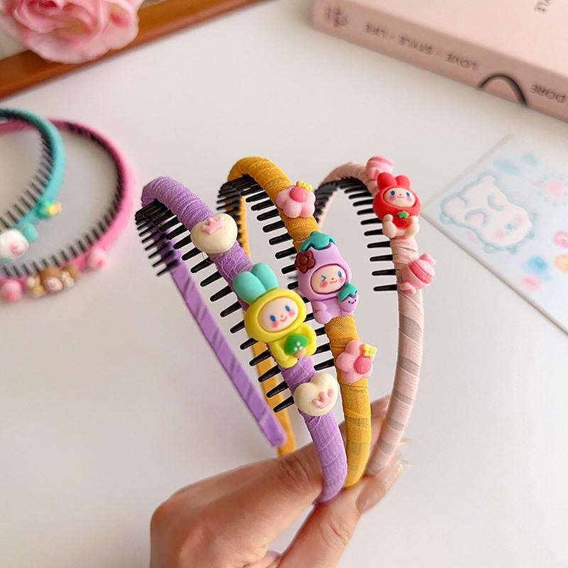 Dibujos animados para Niños diadema antideslizante diadema niña Niña Accesorios para el cabello femenino roto acabado artefacto pelo del bebé presionando horquilla