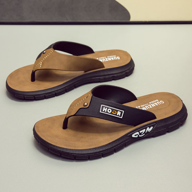 Men's Stylish Beach Flip-flops Non-slip Durable Summer Sandals_voghion.com