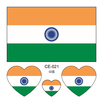 Colección completa de banderas nacionales Spot Juegos del Día Nacional Pegatinas de bandera de amor Pegatinas de tatuajes Pegatinas faciales impermeables para hombres y mujeres Pegatinas de actividad