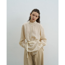 EVERTRUE天丝衬衫女2024秋日新款文艺小清新透气长袖宽松上衣3199