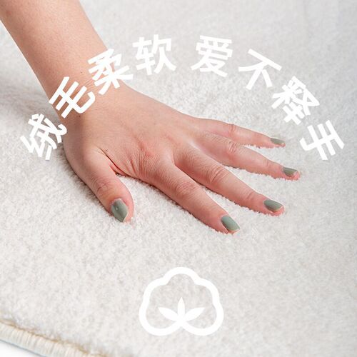 Factory direct sales semi-circle floor mats bathroom door absorbent floor mats non-slip household door mats semi-circle bathroom foot mats