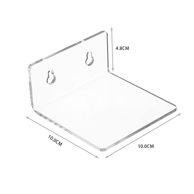 Estante de almacenamiento transparente de acrílico sin perforaciones, estante de almacenamiento de decoración Xinquan, estante de exhibición de cámara de planta verde