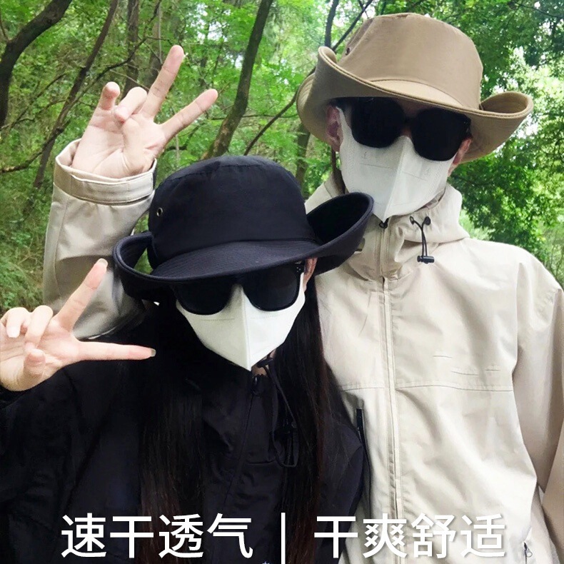 ウエスタンカウボーイハット、フィッシャーマンハット、登山砂漠日よけ帽子、女性用アウトドアサンハット、男性用日よけ帽子、ハイキングハット、ハイキング|undefined