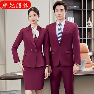 男女同款职业西装套装高端经理工作服跨境贸易秋冬季新款时尚通勤