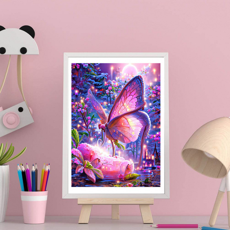 Flores paisajísticas llenas de diamante DIY pintura de diamante hecha a mano Rubik cuadrado conjunto de pegatinas de diamante cross-border DIY pintura de diamante hecha a mano