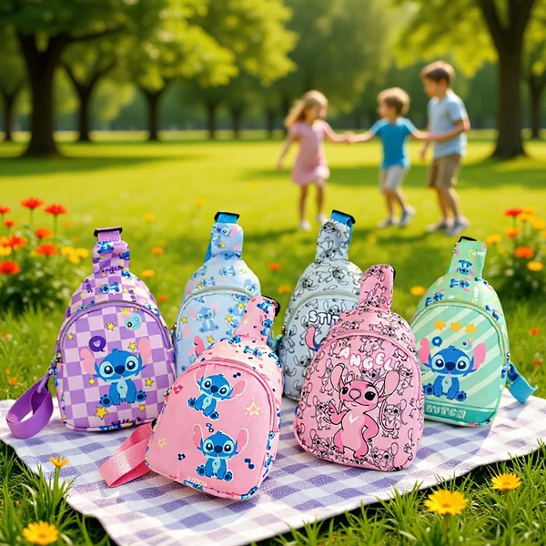 New Fashionable Versatile Children's Crossbody Bag, Cute Trendy Cartoon Accessory, Trendy Girls' Snack Chest Bag