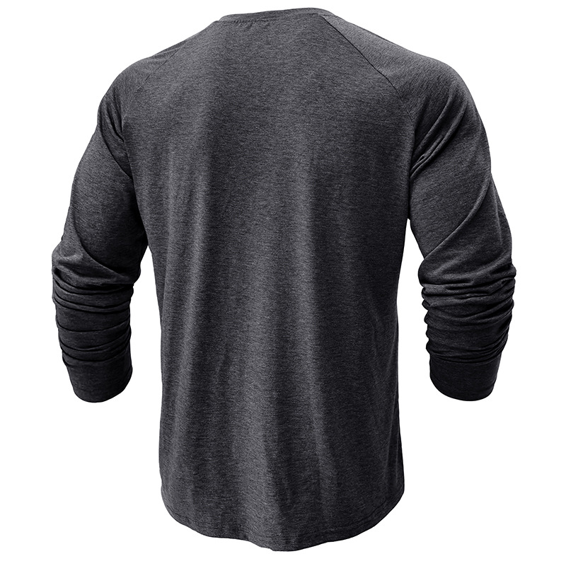 autumn and winter men's long-sleeved T-shirts, men's bottoming shirts, men's t-shirt clothing processing_voghion.com
