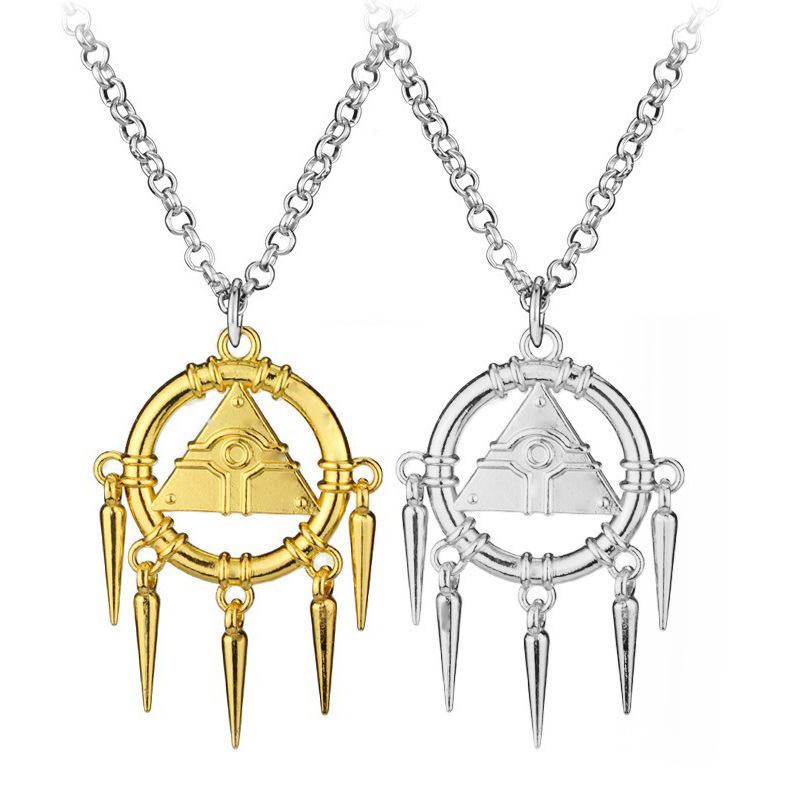 Cross-Border Hot-Selling Yu-Gi-Oh! Seven Thousand Years Wisdom Wheel Millennium Blocks Pyramid Keychain Necklace Pendant Accessories Cross-Border Hot-Selling Yu-Gi-Oh! Seven Thousand Years Wisdom Wheel Millennium Blocks Pyramid Keychain Necklace Pendant Accessories