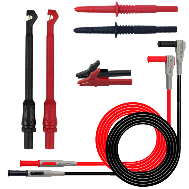 万用表测试棒 破线免刺破探针 汽车维修套件 无损刺破棒4mm插头