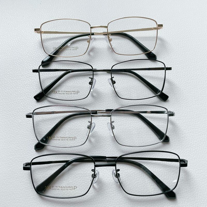 New Men's Business 18K Metal Full Frame with Presbyopia Myopia Frame Casual Versatile Business Glasses Manufacturer Wholesale New Men's Business 18K Metal Full Frame with Presbyopia Myopia Frame Casual Versatile Business Glasses Manufacturer Wholesale