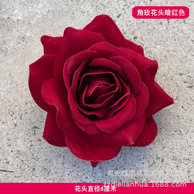 Flor artificial Rosa rojo cascada Rosa glaciar Rosa Internet celebridad Fondo pared Rosa flor pared floral arreglo floral