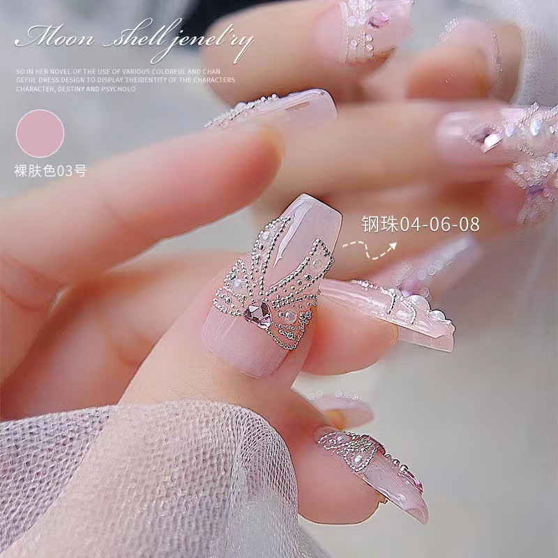 0,4mm Mini pequeños granos de acero accesorios de uñas tamaño pequeño cuentas redondas de metal DIY decoraciones de uñas Accesorios