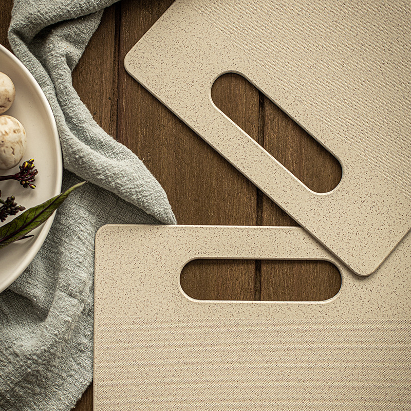 [Paja DE TRIGO antideslizante tabla de cortar de frutas] Estilo nórdico avena color hogar tabla de cortar dormitorio caso a prueba de moho