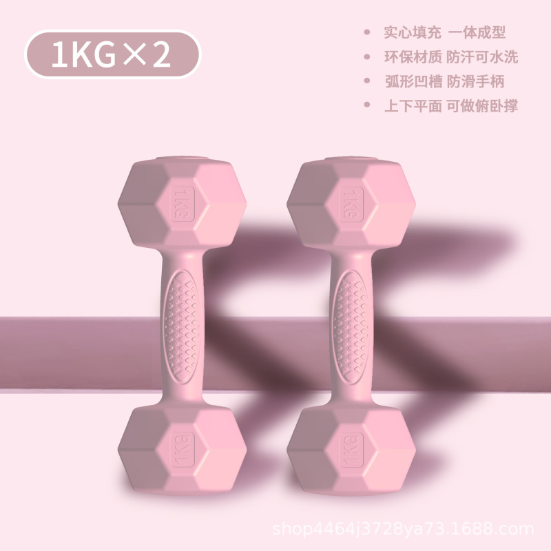 哑铃女士健身家用器材杠铃壶铃儿童青少年学生宿舍小哑铃2KG一对|undefined