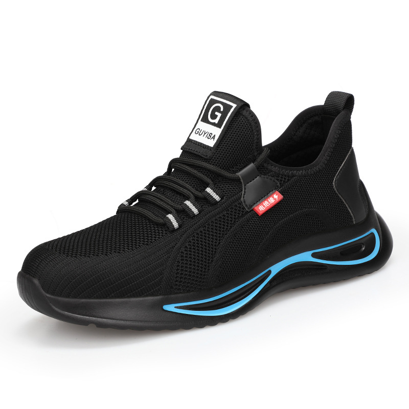 Zapatos de Seguridad Anti-impacto y Anti-perforación de Tejido Volador Transpirables para Trabajo image 11