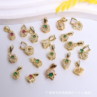 18k����΢��ʯ荹��ӿ۵������^��A���^diy�Ʒ��������A����
