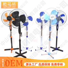 厂家批发电风扇16寸立式家用摇头落地扇外贸十字架大功率升降风扇