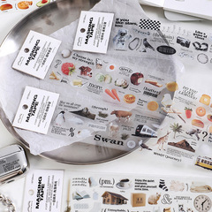 PaperMore PET長條膠帶 一日碎片系列 創意個性ins風素材貼 4款