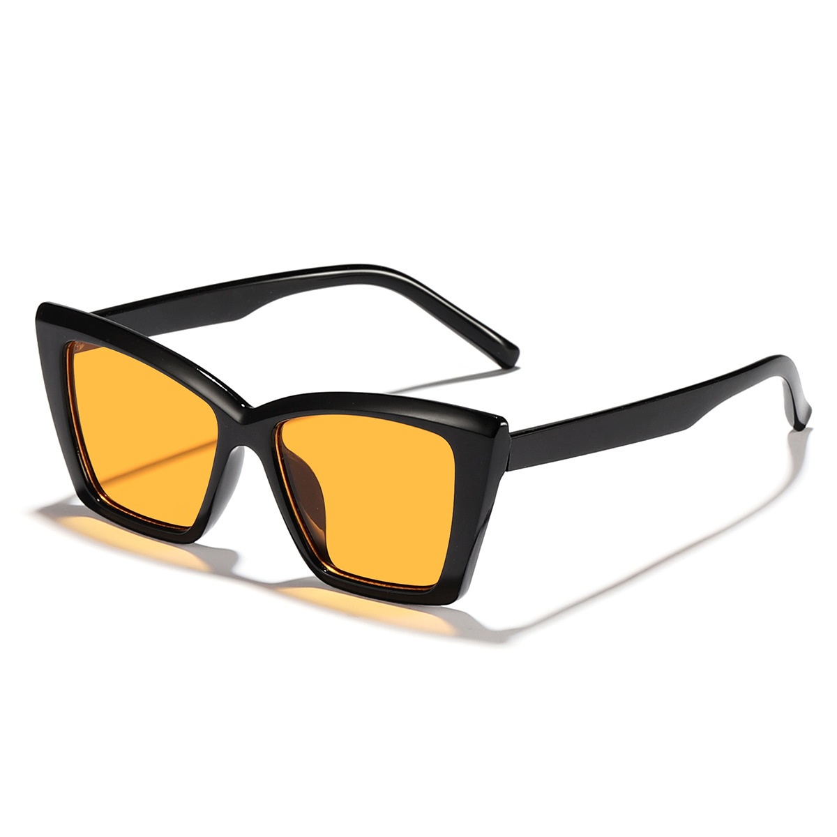 2024 nuevas gafas de sol con sombra de ojo de gato de marco grande de personalidad europea y americana