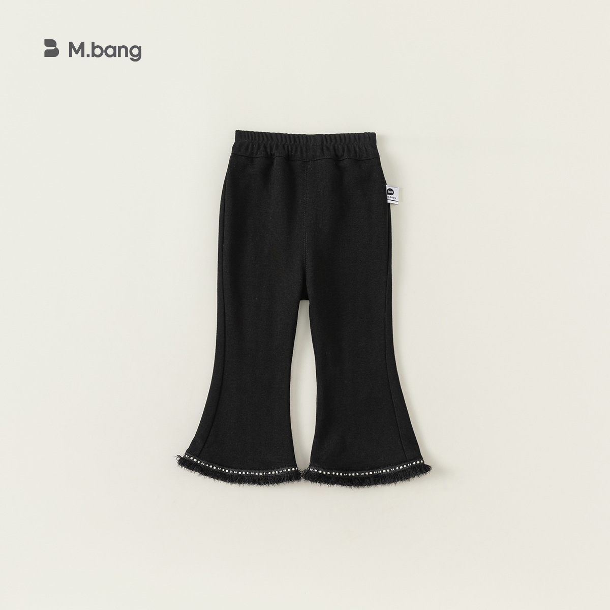 Pantalones acampanados de invierno estilo coreano para niñas de Yubao, con forro de felpa y pantalones infantiles gruesos.