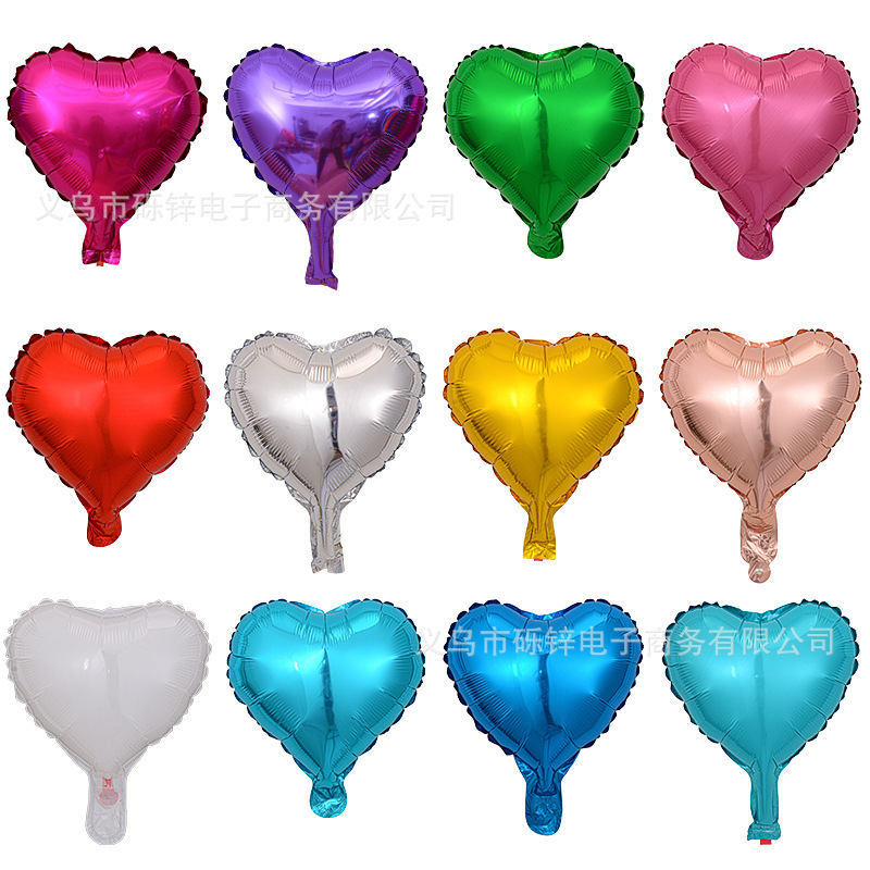 10 inch heart-shaped light plate aluminum foil balloon party decoration proposal to express the scene atmosphere of love aluminum film balloon 10 inch heart-shaped light plate aluminum foil balloon party decoration proposal to express the scene atmosphere of love aluminum film balloon