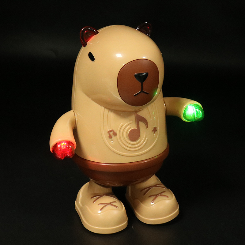 Nuevo Juguete Eléctrico de Capibara Bailarina para Niños, que se Mueve de Lado a Lado, Camina, Tiene Luces y Música, Juguete de Mascota Adorable al por Mayor