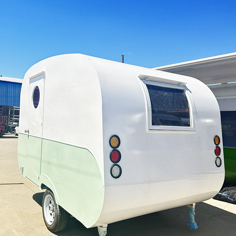 城市更新商业品牌快闪店街景餐饮售卖车 网红拖挂无动力移动店铺