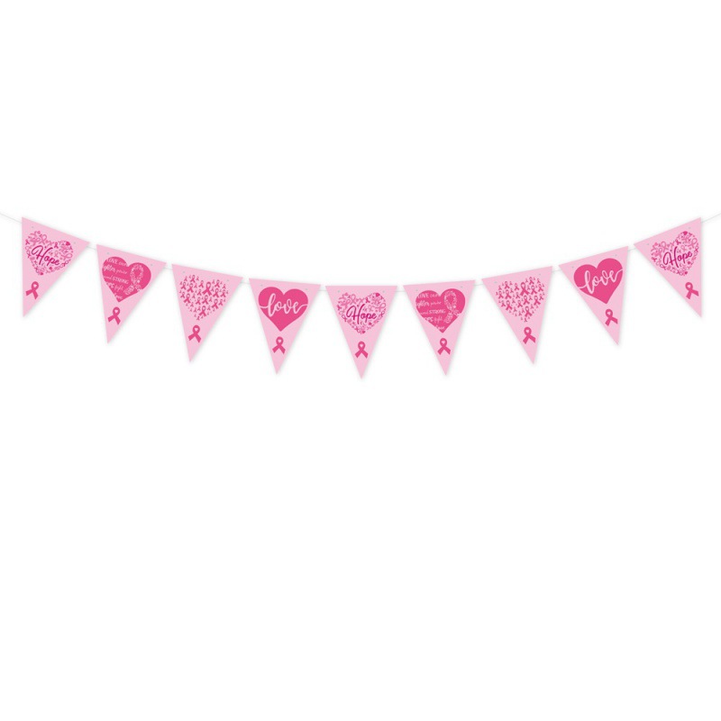 Día Internacional del Sexo Femenino Fiesta Decoración Tirando de la bandera Cuidado de la actividad de los senos Decoración de fondo Arreglo de la bandera Tirando de la bandera