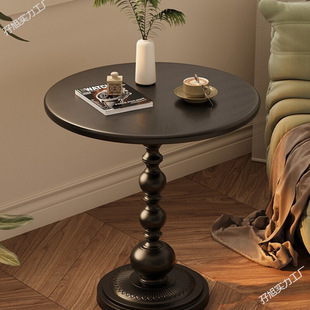 Fashion Wrought Iron Side Table, Vintage Wrought Iron Bedside Storage, Café Irregular Small Round Table, Home Balcony Small Coffee Table