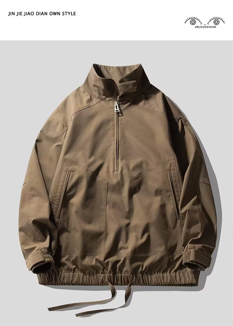 Chaqueta funcional retro americana para hombres, marca de moda de primavera y otoño, chaqueta de trabajo japonesa suelta, chaqueta de pareja, marea