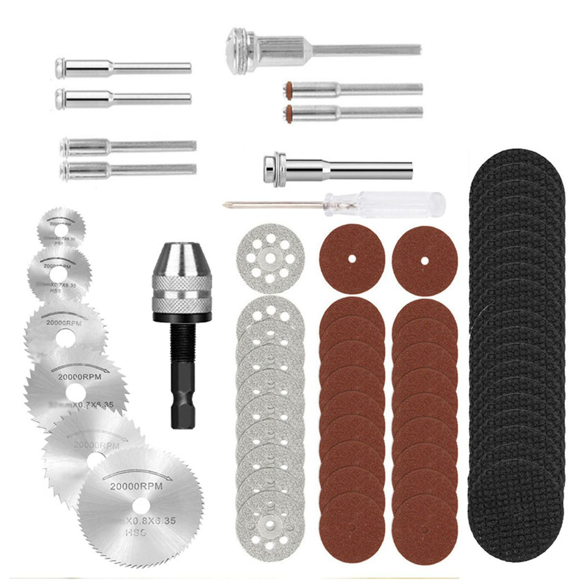 Suministro transfronterizo accesorios de taladro eléctrico traje de hoja de sierra de alta velocidad h2emery rebanada pieza de corte de resina rebanada redonda