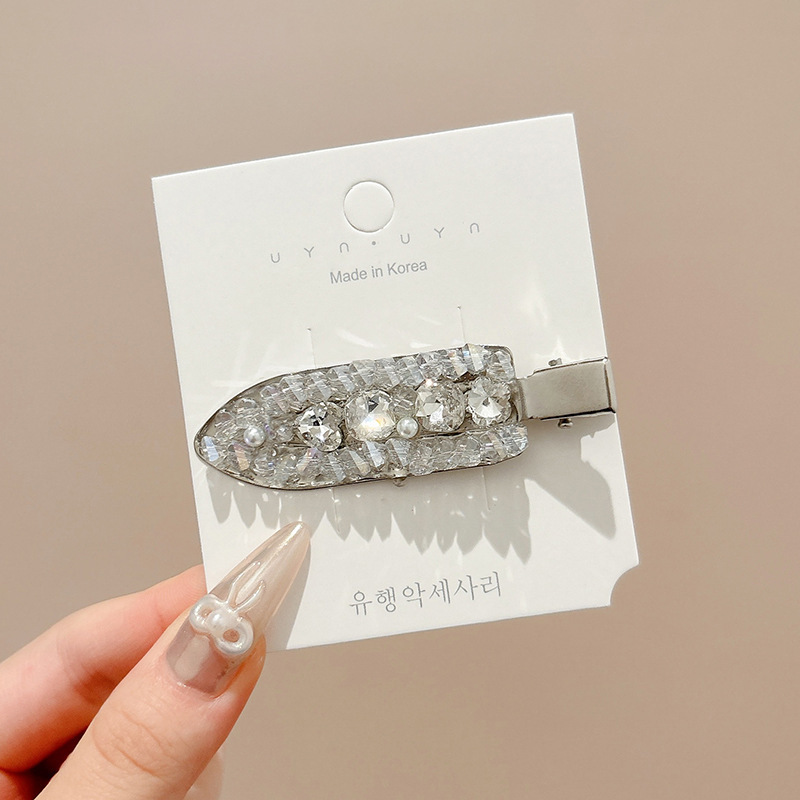 Clip de cabello de flor de leopardo para mujeres clip de cabello de alto nivel frente clip de frangeo 2025 nuevo clip lateral clip de cabello toque