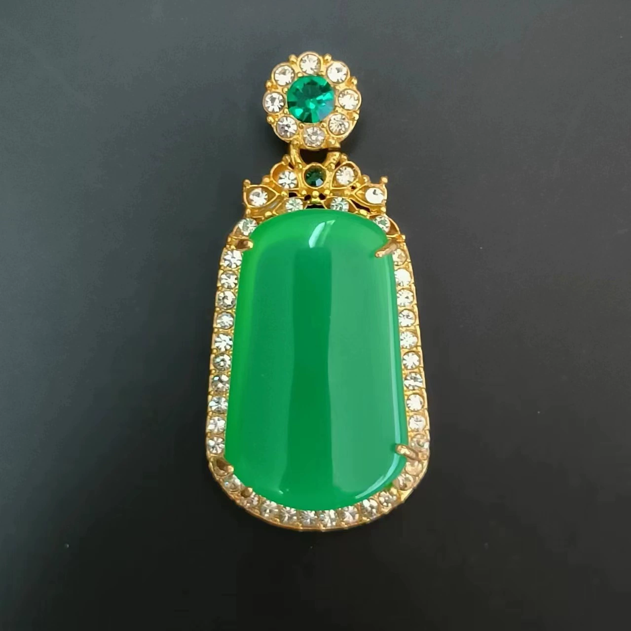 Кулон из Jade, зелёный драгоценный камень, опт, без цепочки