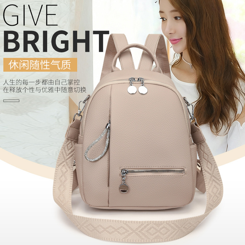 Cross-Border Pu Backpack, Fashionable and Elegant Women's Backpack, Large Capacity, Fashionable Mommy Bag, Autumn and Winter Style, Versatile and Casual Cross-Border Pu Backpack, Fashionable and Elegant Women's Backpack, Large Capacity, Fashionable Mommy Bag, Autumn and Winter Style, Versatile and Casual