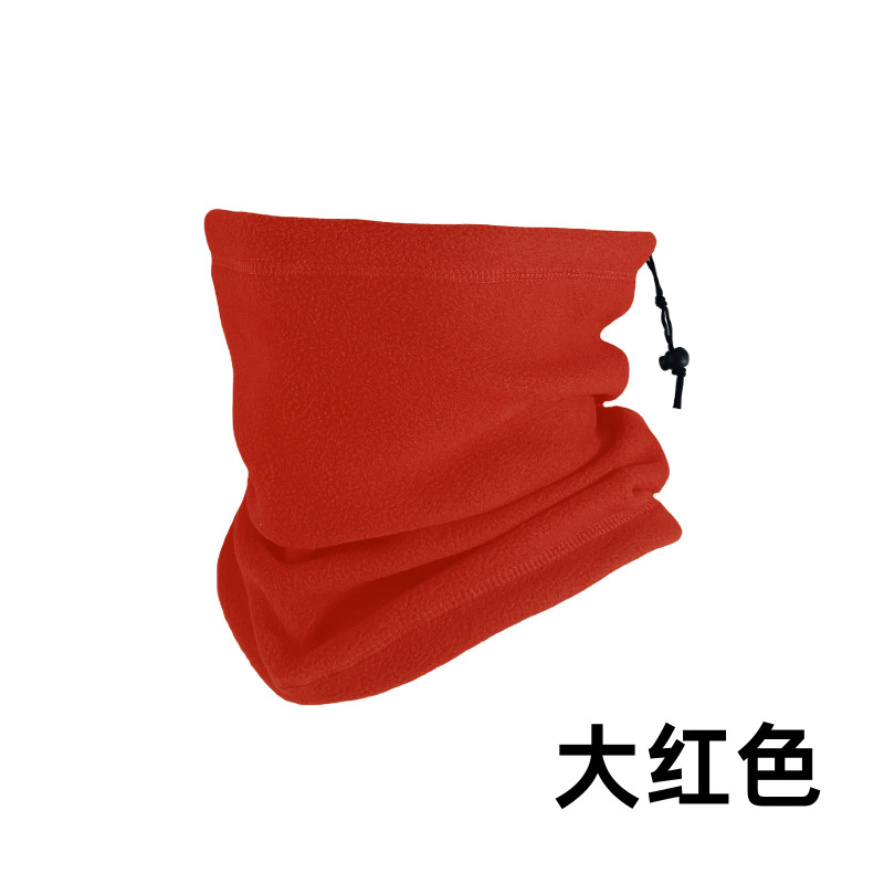 Babero cálido transfronterizo de otoño e invierno, ciclismo al aire libre, protección para el cuello a prueba de viento, máscara de esquí de lana polar a prueba de frío