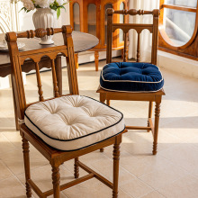 简约风椅子垫四季通用客厅民宿椅子靠背垫学生加厚餐桌凳子屁股垫