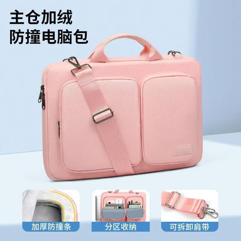 跨境 源头工厂手提电脑包商务办公笔记本包双层防水斜挎包 爆款