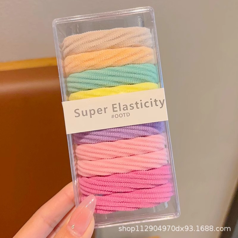 2025 nuevo estilo simple cabello de moda de alta elasticidad correa de correa de cabello multifuncional cubierta de cuero durable cabello bola adornamiento para el cabello