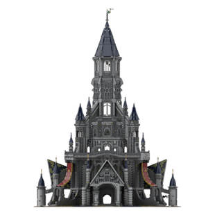 Moc-161243 Hyrule Castle with Full Interior Modular Building 47821
